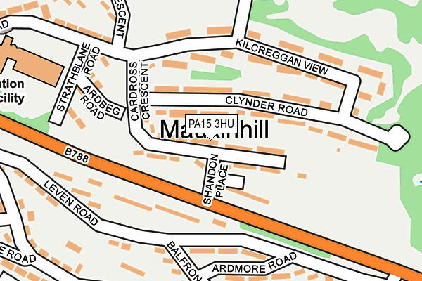 PA15 3HU map - OS OpenMap – Local (Ordnance Survey) PA15 3HU map - OS OpenMap – Local (Ordnance Survey)