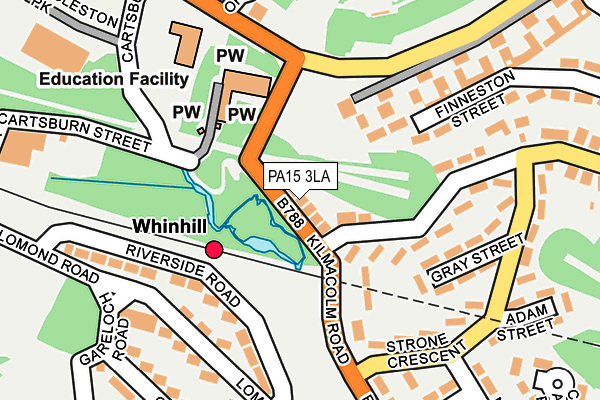 PA15 3LA map - OS OpenMap – Local (Ordnance Survey) PA15 3LA map - OS OpenMap – Local (Ordnance Survey)