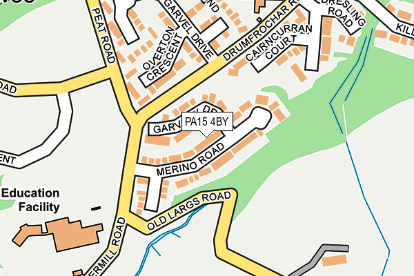 PA15 4BY map - OS OpenMap – Local (Ordnance Survey) PA15 4BY map - OS OpenMap – Local (Ordnance Survey)