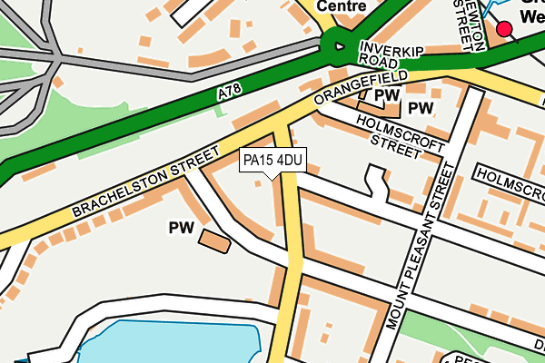 PA15 4DU map - OS OpenMap – Local (Ordnance Survey) PA15 4DU map - OS OpenMap – Local (Ordnance Survey)
