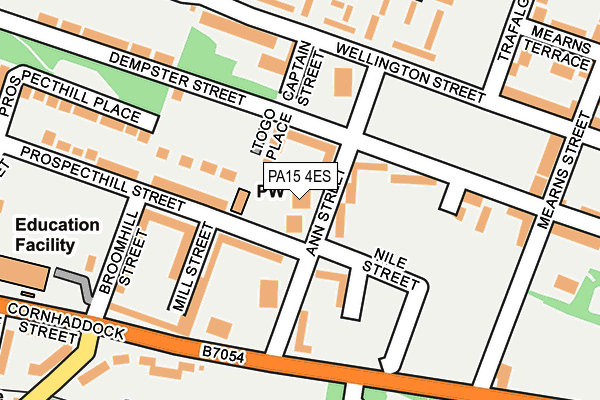PA15 4ES map - OS OpenMap – Local (Ordnance Survey) PA15 4ES map - OS OpenMap – Local (Ordnance Survey)