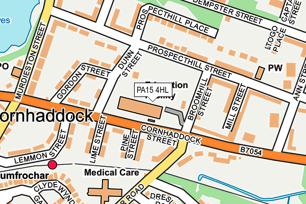 PA15 4HL map - OS OpenMap – Local (Ordnance Survey) PA15 4HL map - OS OpenMap – Local (Ordnance Survey)