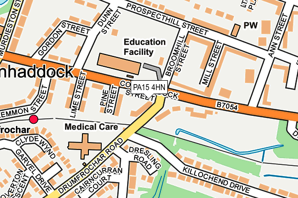 PA15 4HN map - OS OpenMap – Local (Ordnance Survey) PA15 4HN map - OS OpenMap – Local (Ordnance Survey)