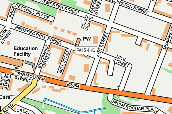 PA15 4HQ map - OS OpenMap – Local (Ordnance Survey) PA15 4HQ map - OS OpenMap – Local (Ordnance Survey)