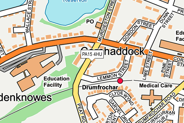 PA15 4HU map - OS OpenMap – Local (Ordnance Survey) PA15 4HU map - OS OpenMap – Local (Ordnance Survey)