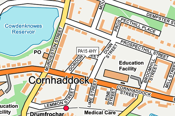 PA15 4HY map - OS OpenMap – Local (Ordnance Survey) PA15 4HY map - OS OpenMap – Local (Ordnance Survey)