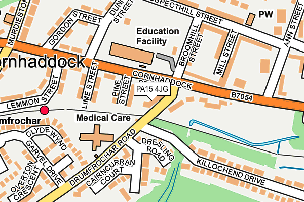 PA15 4JG map - OS OpenMap – Local (Ordnance Survey) PA15 4JG map - OS OpenMap – Local (Ordnance Survey)