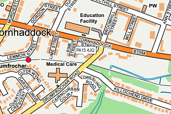 PA15 4JQ map - OS OpenMap – Local (Ordnance Survey) PA15 4JQ map - OS OpenMap – Local (Ordnance Survey)