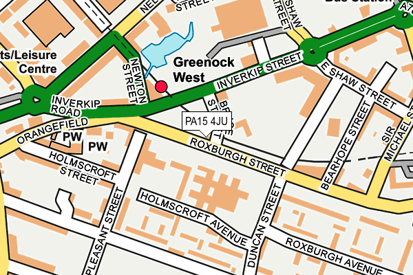 PA15 4JU map - OS OpenMap – Local (Ordnance Survey) PA15 4JU map - OS OpenMap – Local (Ordnance Survey)