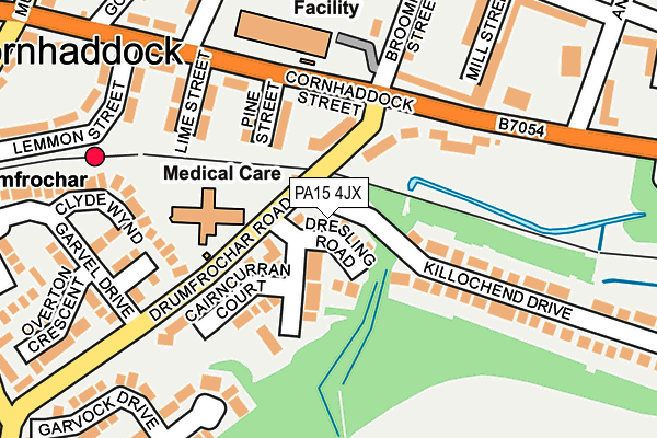 PA15 4JX map - OS OpenMap – Local (Ordnance Survey) PA15 4JX map - OS OpenMap – Local (Ordnance Survey)