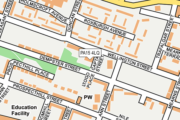 PA15 4LQ map - OS OpenMap – Local (Ordnance Survey) PA15 4LQ map - OS OpenMap – Local (Ordnance Survey)