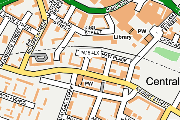 PA15 4LX map - OS OpenMap – Local (Ordnance Survey) PA15 4LX map - OS OpenMap – Local (Ordnance Survey)