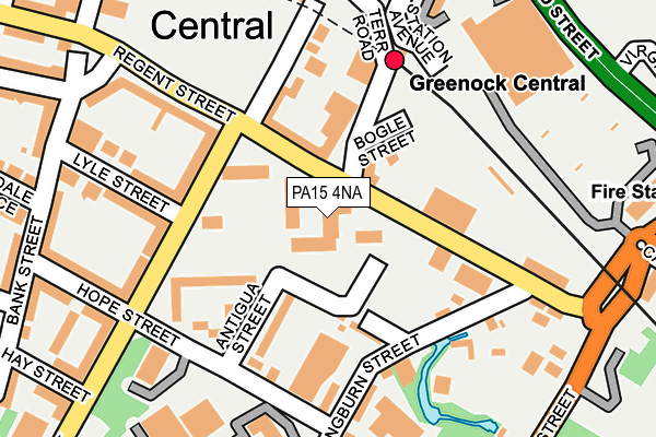 PA15 4NA map - OS OpenMap – Local (Ordnance Survey) PA15 4NA map - OS OpenMap – Local (Ordnance Survey)