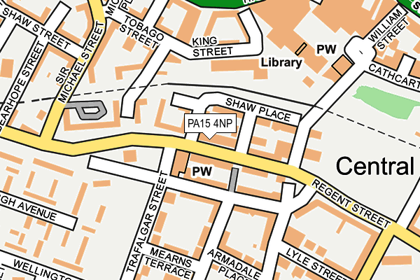 PA15 4NP map - OS OpenMap – Local (Ordnance Survey) PA15 4NP map - OS OpenMap – Local (Ordnance Survey)