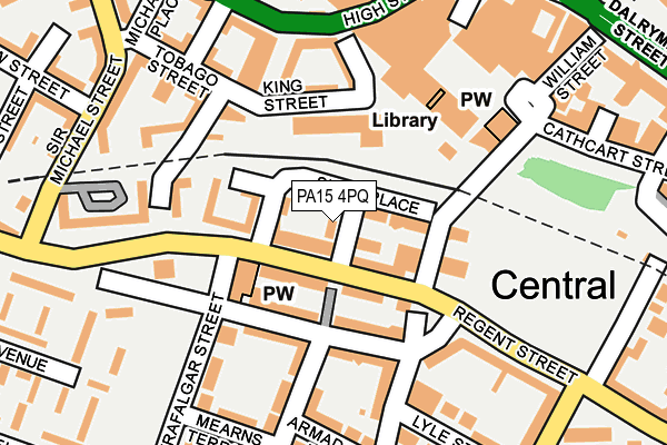 PA15 4PQ map - OS OpenMap – Local (Ordnance Survey) PA15 4PQ map - OS OpenMap – Local (Ordnance Survey)