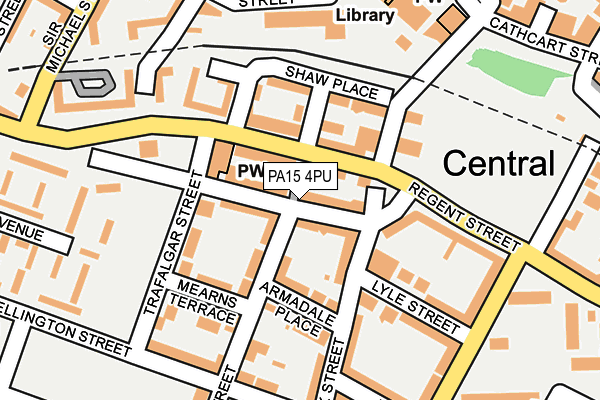 PA15 4PU map - OS OpenMap – Local (Ordnance Survey) PA15 4PU map - OS OpenMap – Local (Ordnance Survey)