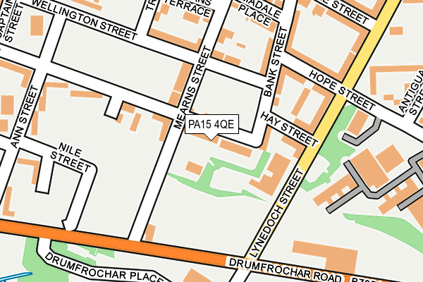 PA15 4QE map - OS OpenMap – Local (Ordnance Survey) PA15 4QE map - OS OpenMap – Local (Ordnance Survey)