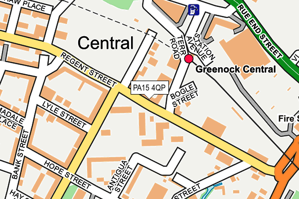 PA15 4QP map - OS OpenMap – Local (Ordnance Survey) PA15 4QP map - OS OpenMap – Local (Ordnance Survey)