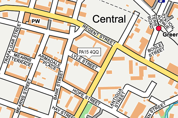 PA15 4QQ map - OS OpenMap – Local (Ordnance Survey) PA15 4QQ map - OS OpenMap – Local (Ordnance Survey)