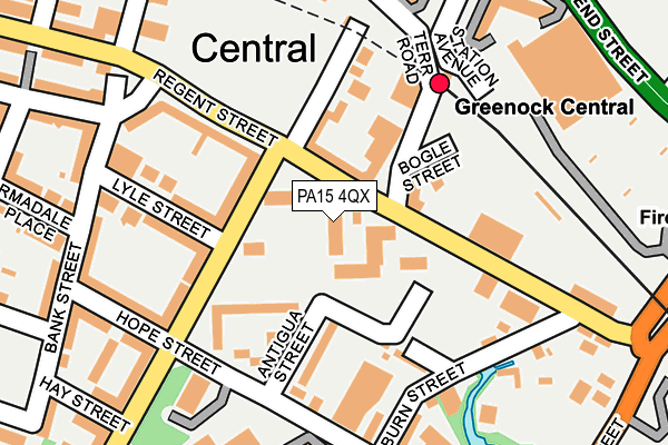 PA15 4QX map - OS OpenMap – Local (Ordnance Survey) PA15 4QX map - OS OpenMap – Local (Ordnance Survey)