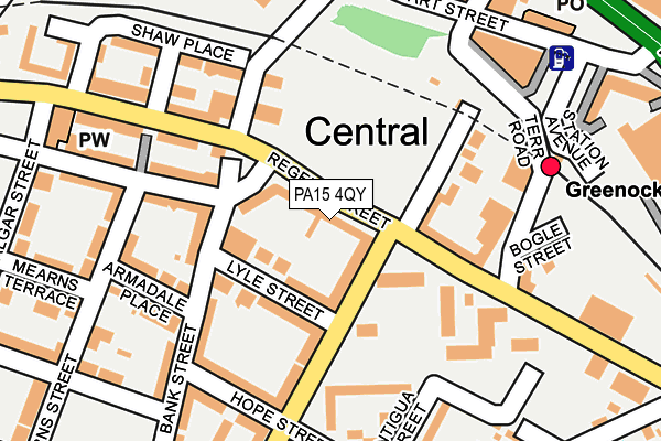 PA15 4QY map - OS OpenMap – Local (Ordnance Survey) PA15 4QY map - OS OpenMap – Local (Ordnance Survey)