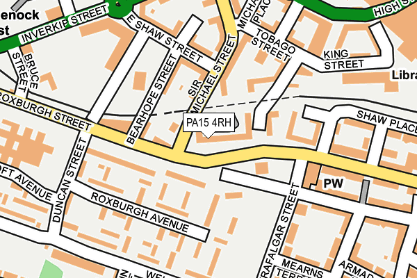 PA15 4RH map - OS OpenMap – Local (Ordnance Survey) PA15 4RH map - OS OpenMap – Local (Ordnance Survey)