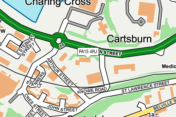 PA15 4RJ map - OS OpenMap – Local (Ordnance Survey) PA15 4RJ map - OS OpenMap – Local (Ordnance Survey)