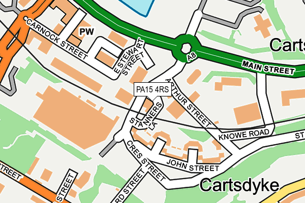 PA15 4RS map - OS OpenMap – Local (Ordnance Survey)