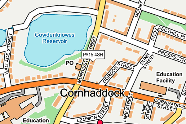 PA15 4SH map - OS OpenMap – Local (Ordnance Survey) PA15 4SH map - OS OpenMap – Local (Ordnance Survey)