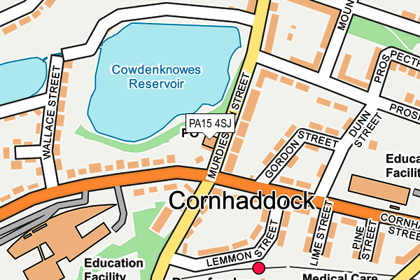 PA15 4SJ map - OS OpenMap – Local (Ordnance Survey) PA15 4SJ map - OS OpenMap – Local (Ordnance Survey)