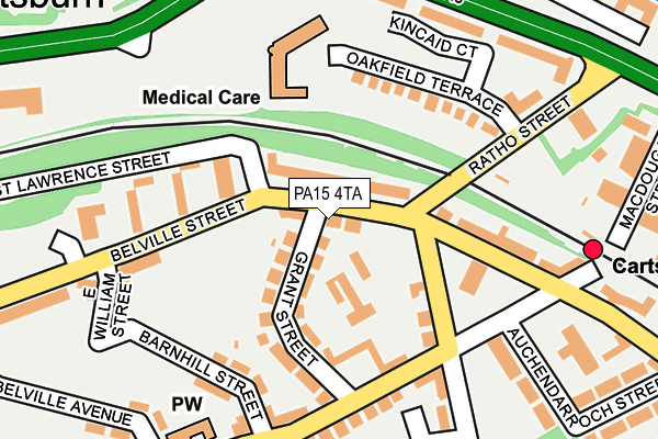 PA15 4TA map - OS OpenMap – Local (Ordnance Survey)