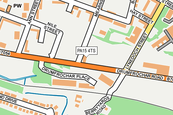 PA15 4TS map - OS OpenMap – Local (Ordnance Survey) PA15 4TS map - OS OpenMap – Local (Ordnance Survey)