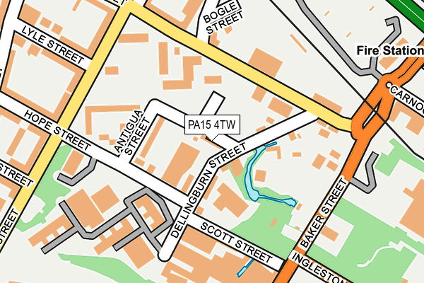 PA15 4TW map - OS OpenMap – Local (Ordnance Survey) PA15 4TW map - OS OpenMap – Local (Ordnance Survey)