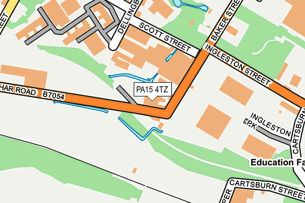PA15 4TZ map - OS OpenMap – Local (Ordnance Survey) PA15 4TZ map - OS OpenMap – Local (Ordnance Survey)