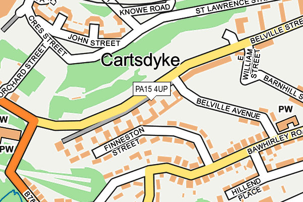 PA15 4UP map - OS OpenMap – Local (Ordnance Survey) PA15 4UP map - OS OpenMap – Local (Ordnance Survey)