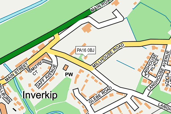 PA16 0BJ map - OS OpenMap – Local (Ordnance Survey) PA16 0BJ map - OS OpenMap – Local (Ordnance Survey)