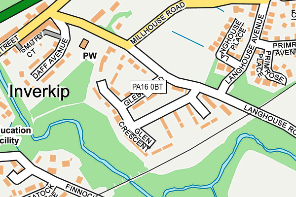 PA16 0BT map - OS OpenMap – Local (Ordnance Survey) PA16 0BT map - OS OpenMap – Local (Ordnance Survey)
