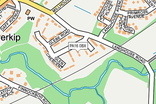 PA16 0BX map - OS OpenMap – Local (Ordnance Survey) PA16 0BX map - OS OpenMap – Local (Ordnance Survey)