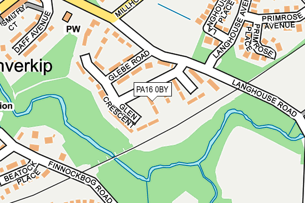 PA16 0BY map - OS OpenMap – Local (Ordnance Survey)