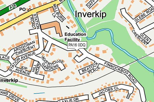 PA16 0DQ map - OS OpenMap – Local (Ordnance Survey) PA16 0DQ map - OS OpenMap – Local (Ordnance Survey)