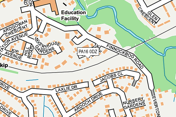 PA16 0DZ map - OS OpenMap – Local (Ordnance Survey) PA16 0DZ map - OS OpenMap – Local (Ordnance Survey)
