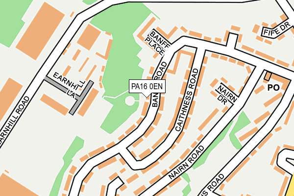 PA16 0EN map - OS OpenMap – Local (Ordnance Survey) PA16 0EN map - OS OpenMap – Local (Ordnance Survey)
