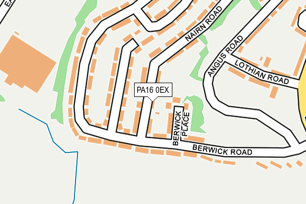 PA16 0EX map - OS OpenMap – Local (Ordnance Survey)