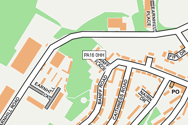 PA16 0HH map - OS OpenMap – Local (Ordnance Survey) PA16 0HH map - OS OpenMap – Local (Ordnance Survey)