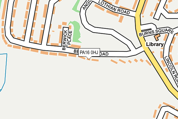 PA16 0HJ map - OS OpenMap – Local (Ordnance Survey)