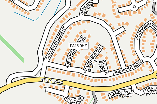 PA16 0HZ map - OS OpenMap – Local (Ordnance Survey) PA16 0HZ map - OS OpenMap – Local (Ordnance Survey)
