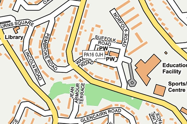 PA16 0JH map - OS OpenMap – Local (Ordnance Survey) PA16 0JH map - OS OpenMap – Local (Ordnance Survey)