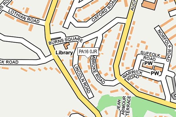 PA16 0JR map - OS OpenMap – Local (Ordnance Survey) PA16 0JR map - OS OpenMap – Local (Ordnance Survey)