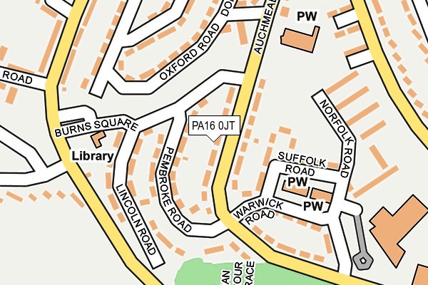 PA16 0JT map - OS OpenMap – Local (Ordnance Survey) PA16 0JT map - OS OpenMap – Local (Ordnance Survey)