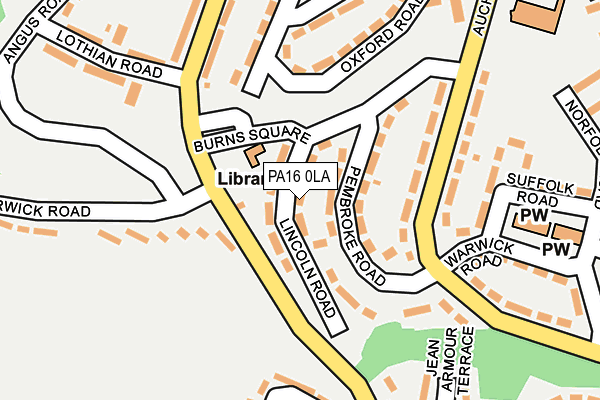 PA16 0LA map - OS OpenMap – Local (Ordnance Survey) PA16 0LA map - OS OpenMap – Local (Ordnance Survey)
